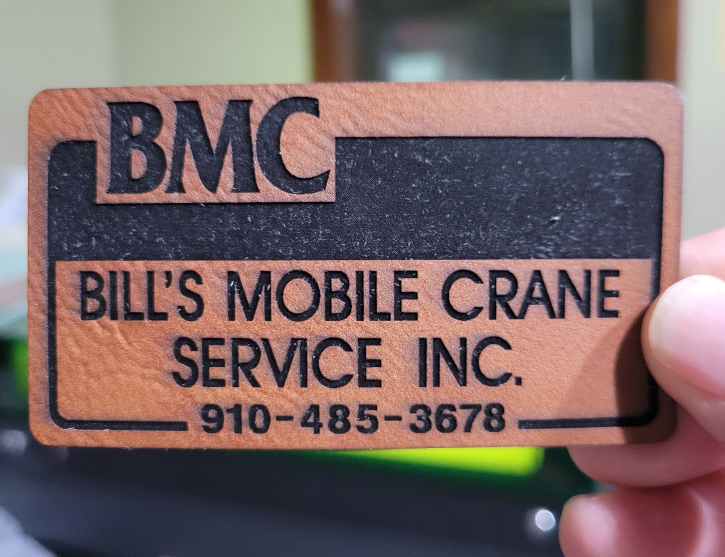 Custom Logo Iron On Leather Patches | Laser Engraved Leatherette Patches for Hats & Apparel